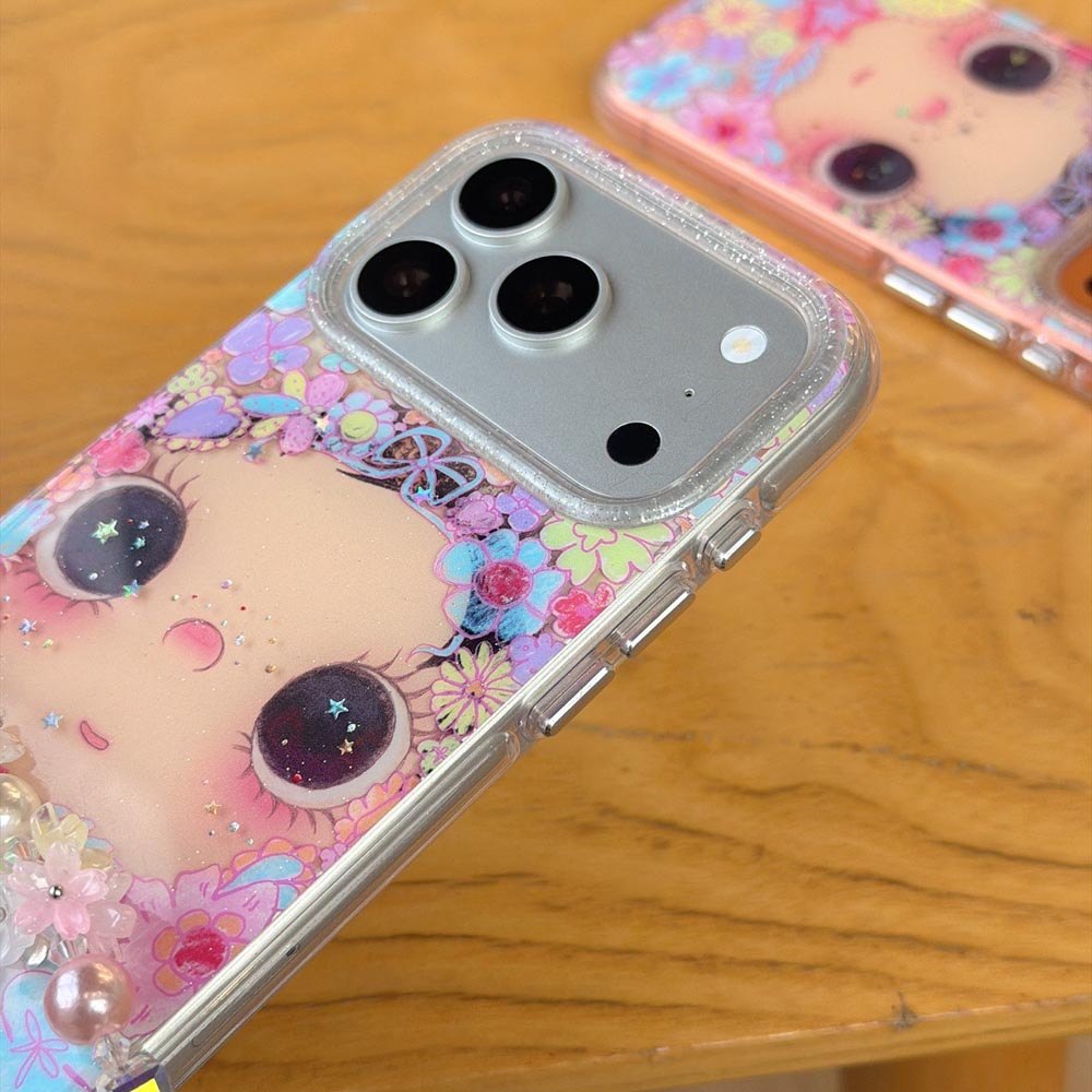 Ốp Lưng Cứng Tương Thích Với iPhone 13 14 14Pro 14ProMax 15 15Pro 15ProMax 16 16Pro 16ProMax 17 17Pro 17ProMax Vỏ Họa Tiết Giường Hoa
