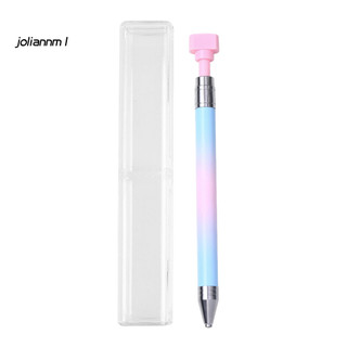 [JM] Dụng cụ nhặt bút chấm móng tay có hộp Dụng cụ nhặt kim cương giả cho Nail Art Diy – Bút sáp có thể đổ lại với đầu chấm có thể xoay được Dễ dàng lấy kim cương giả để làm móng tay