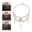 Vòng cổ chocker ngọc trai đính hạt, thời trang thanh lịch cho buổi tiệc