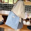 Túi Đeo Vai Cotton Hoa Dung Tích Lớn Tote Nữ Di Động Học Sinh Túi Mua Sắm Đi Lại Nách