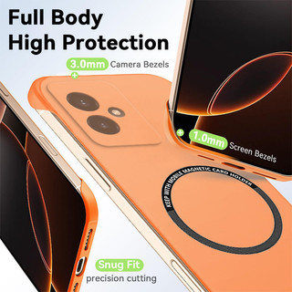 Từ Tính Mới Mỏng Cho Honor 100 Pro Honor100 100Pro Ốp Điện Thoại Không Khung Matte Chống Trầy Xước Bìa Cứng Không Biên Giới Chống Sốc