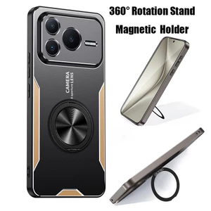 360° Xoay Từ Tính Giá Đỡ Điện Thoại Dành Cho Honor Power 2 Win RT 5G Ốp Lưng Kim Loại Mặt Sau Tấm Bảo Vệ Ống Kính Máy Ảnh Vỏ Chống Sốc