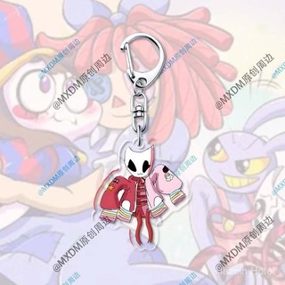 【24H SHIP】Digital Circus Anime Surrounding Acrylic Keychain Pomni Caine Jax Ragatha Gangle Keychain Sending Gifts To