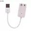 Bộ chuyển đổi âm thanh USB QIUWU sang Mic âm thanh & micro Mini Ja 3,5 mm cho máy tính xách tay Skype PC.