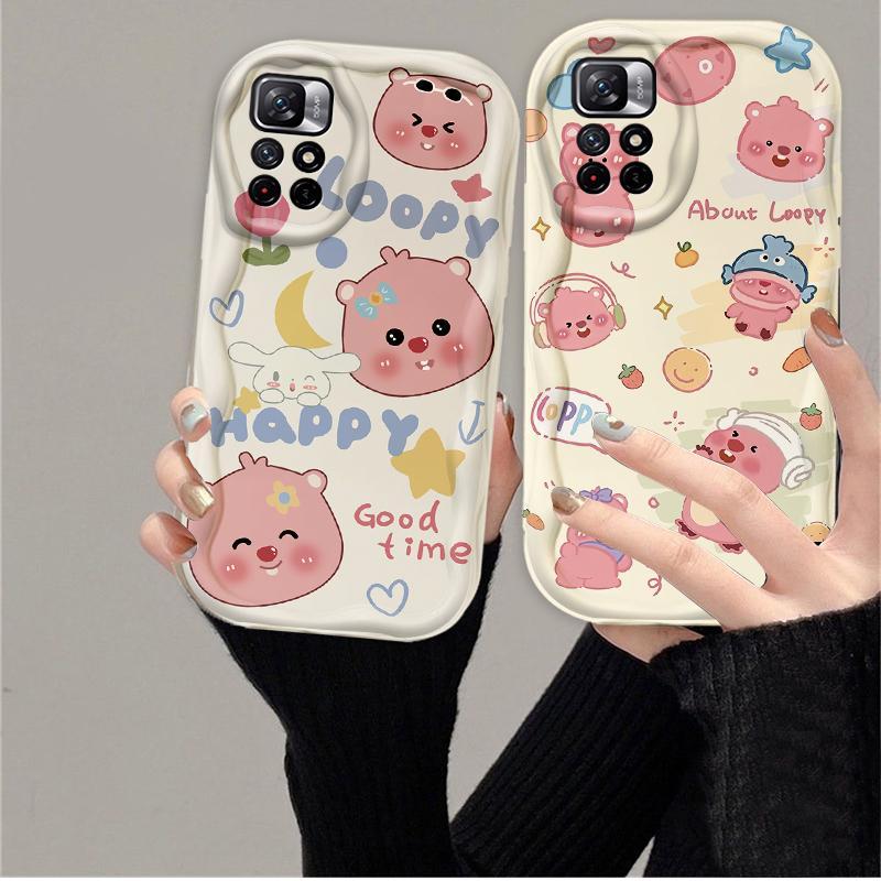Thích hợp cho Redmi Note 11 11S 12 Pro 4G 3D Phụ kiện TPU mềm Phim hoạt hình dễ thương Loopy Vỏ điện thoại chống sốc