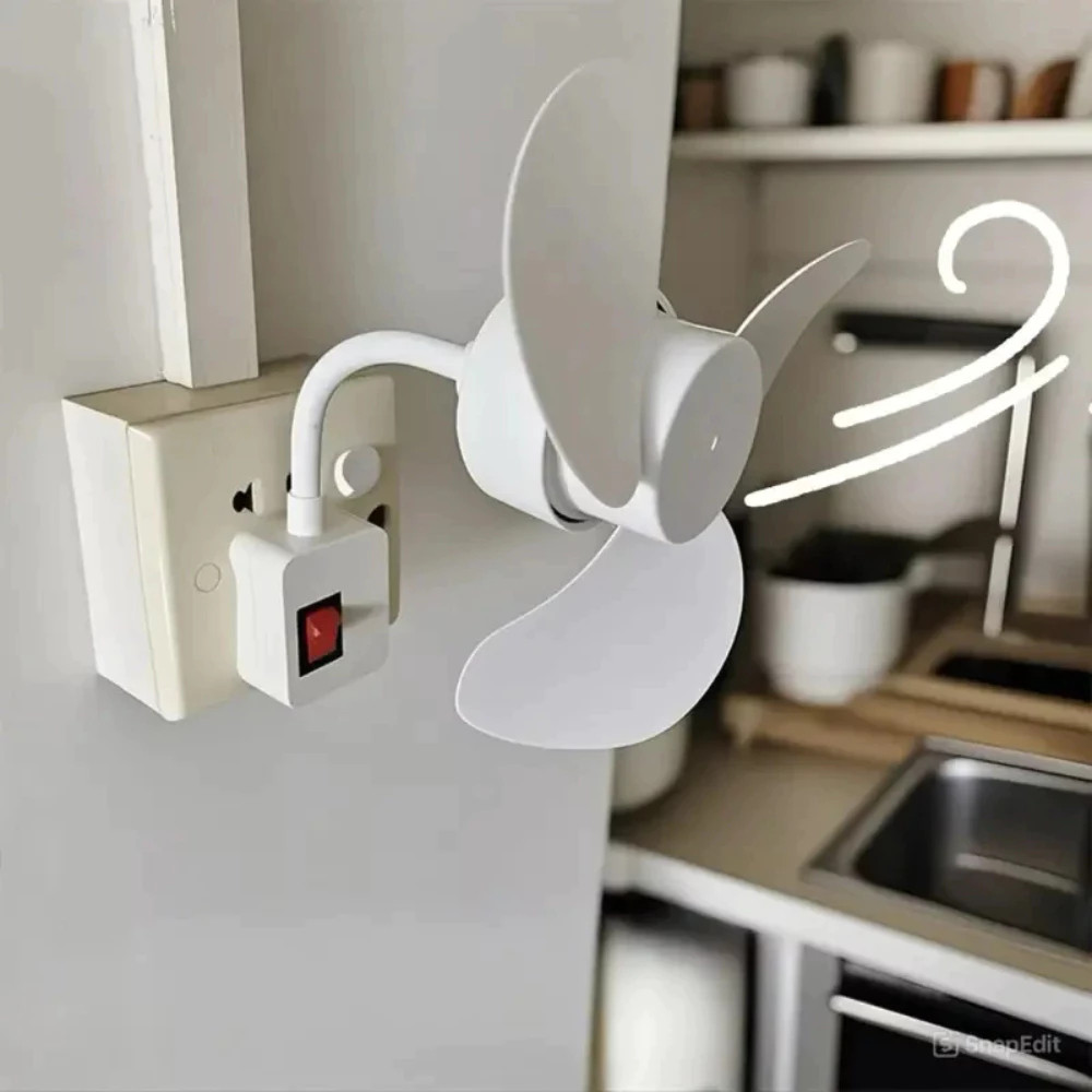 Quạt Trần Mini Kèm Phích Cắm Trực Tiếp – Quạt Trần Mini 3 Cánh Làm Mát Phòng, Quạt Tiết Kiệm Điện Cho Phòng