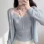 Cardigan Chống Nắng Dệt Kim Phù Hợp Mùa Xuân - Màu Vàng Slim-Fit