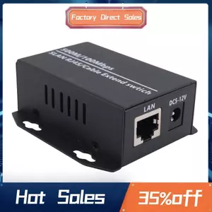 1 Bộ mở rộng IP Ethernet qua Bộ mạng Coax HD Bộ mở rộng truyền cáp đồng trục EoC cho camera quan sát an ninh Dễ sử dụng (A)