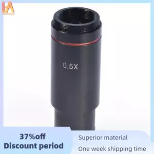 Bộ chuyển đổi kính hiển vi gắn 0,5X C 23,2mm Ống kính giảm thị kính điện tử 0,5X Ống kính tiếp sức cho kính hiển vi CCD Camera