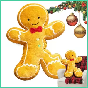 Gừng Người Sang Trọng Gối 40cm Sang Trọng Đệm Giáng Sinh Trang Trí Ném Gối Mùa Đông Ngày Lễ Trang Trí Cho sonlekvn