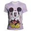 Áo Thun Unisex Cổ Tròn Tay Ngắn Hình Chuột Mickey 3D