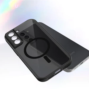 Ốp lưng Samsung S21 FE Vỏ thu hút từ tính màu đen mờ cho Ốp điện thoại Samsung Galaxy S21 FE 5G