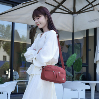 Túi đeo chéo nữ, túi đeo vai, đơn giản và phong cách, phiên bản Hàn Quốc, tươi tắn và nghệ thuật, giản dị, nhẹ, túi nhiều túi, hợp thời trang