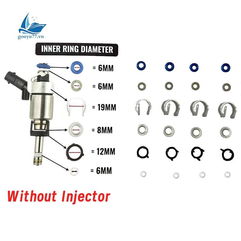 [gouyu77.vn] 48 Cái / 8 Bộ Bộ Dụng Cụ Sửa Chữa Vòng Chữ O Kim Phun 06H998907A cho A3 A4 A5 A6 Q5 Golf CC 1.8 2.0T 06J998907A
