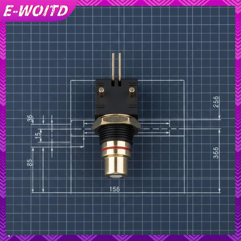 E-WOITD 2 / 4 Cái RCA Nữ Soet Khuỷu Tay Pin PCB Bảng Điều Khiển Gắn Bộ Chuyển Đổi Góc Phải Đồng Mạ Vàng Bộ Giải Mã Đầu Nối Đồng Trục Kỹ Thuật Số E-WOITD