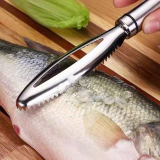 Dụng cụ đánh vẩy cá chuyên dụng làm từ chất liệu inox  không gỉ. Bền. Tiện dụng. PA SHOP 2010