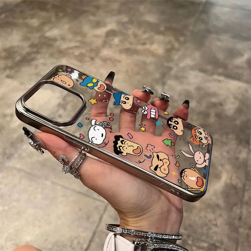 ốp lưng iphone Tập hợp Crayon Shin-chan Cho Iphone 16 Iphone 7 xs xr 11 12 13 14 15 16 Pro Max Plus