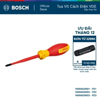 Tua Vít Cách Điện VDE Đầu Hoa Thị PZ1/PZ2/PZ3 Bosch – Vặn An Toàn, Chính Xác, Chuẩn Đức