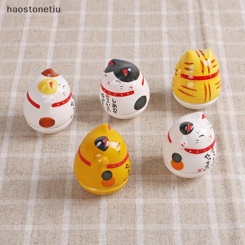 NS Nhật Bản Gốm May Mắn Tumbler Daruma Thủ Công Hoạt Hình May Mắn Đồ Trang Trí Phong Cảnh Trang Trí Nhà May Mắn Tượng Các Bức Tượng Nhỏ NS