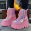 Phong Cách Mỹ 43 Kích Thước Phong Cách Gothic Dày Giày Bốt Xe Máy Rider Boots Nhưng Chiều Dài Đầu Gối Ôm Hơn Nhìn Cao Giày Bốt Nam Nữ Cùng Phong Cách