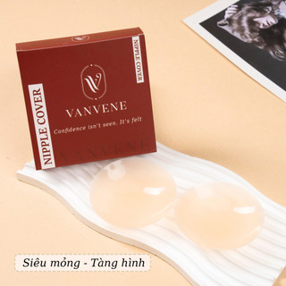 Miếng dán ngực silicon tàng hình VANVENE - DN012 cao cấp, dán nhũ hoa tái sử dụng nhiều lần