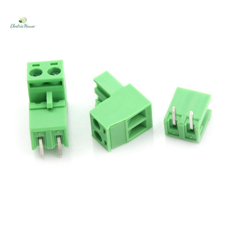 [Nhà điện] 20 chiếc 5.08mm Pitch 2Pin Vít cắm PCB Terminal Block Connector mới