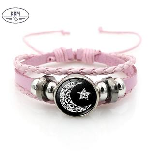 KBM 2 Chiếc Dạ Quang Cặp Đôi Vòng Tay Mặt Trăng Mặt Trời Có Thể Điều Chỉnh Vòng Tay Tình Bạn Thời Trang Lãng Mạn Trang Sức Quà Tặng Sinh Nhật FSSG