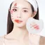 FAVORITEGOODS 300 / 600 / 1200 Miếng tẩy trang dùng một lần, Khăn lau cotton mặt khô dày mềm mại, Khăn lau cotton mặt thiết kế khắc họa tiết ngọc trai để nén ướt