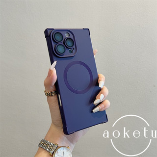 Ốp điện thoại từ tính góc bốn góc lỏng chống rơi bên phải thích hợp cho iPhone 11 12 13 14 15 16 Pro Max bao gồm tất cả các loại vỏ mềm silicon màng ống kính