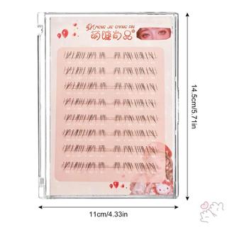 Cụm mi đáy được dán sẵn Phần mở rộng lông mi cụm Wispy dành cho người mới bắt đầu & người chuyên nghiệp Thân thiện
