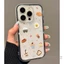 Ốp điện thoại mềm hình trứng chiên hoạt hình cho iPhone 17 16 15 14 13 12 11 Pro Max