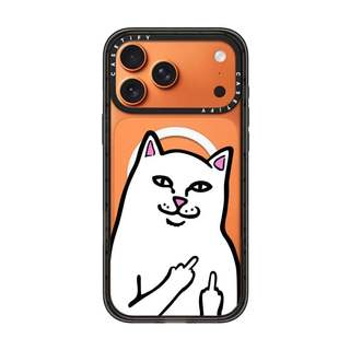 CASECASE X Lord Nermal Edge Đen Trong Suốt Cứng Từ Hút Tác Động Dành Cho Apple IPhone 12 13 14 15 16 17 Pro Max Air Plus Có Hộp