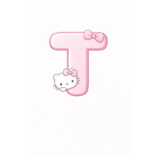 Móc Khoá Chữ Cái Kitty Ngọt Ngào đáng yêu