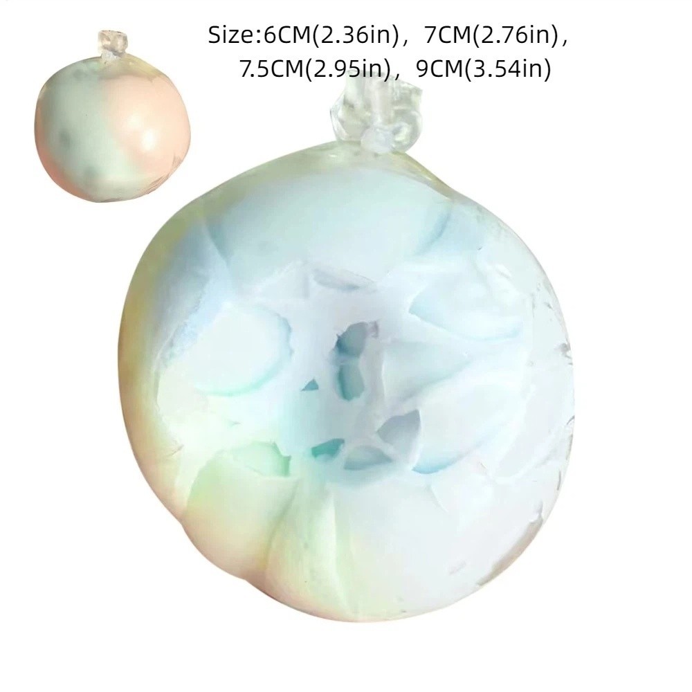 SAIA Rainbow Crispy Balls, Soft Stress Relief Bóp Bóng Fidget giác quan, Quà tặng có thể định hình Không phục hồi Đồ chơi Pinch giải nén có thể tái sử dụng Văn phòng Thư giãn tại nhà