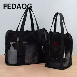 Túi xách FEDAOG, Túi rửa lưới di động dung tích lớn, Túi đựng đồ bơi lưới Unisex