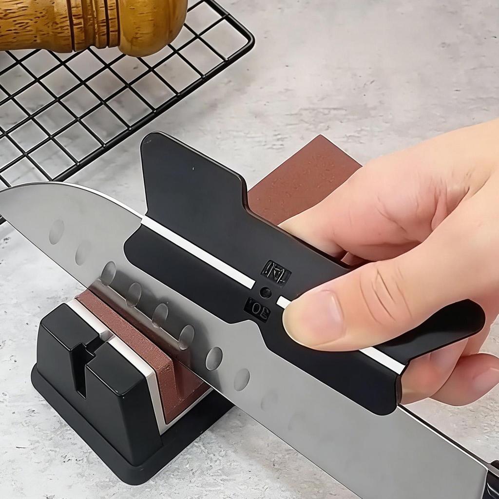1 / 2 / 3 CÁI - Kẹp mài dao đa góc, Lưỡi gốm hai mặt có hướng dẫn góc, Đế PP chống trượt để sử dụng dễ dàng