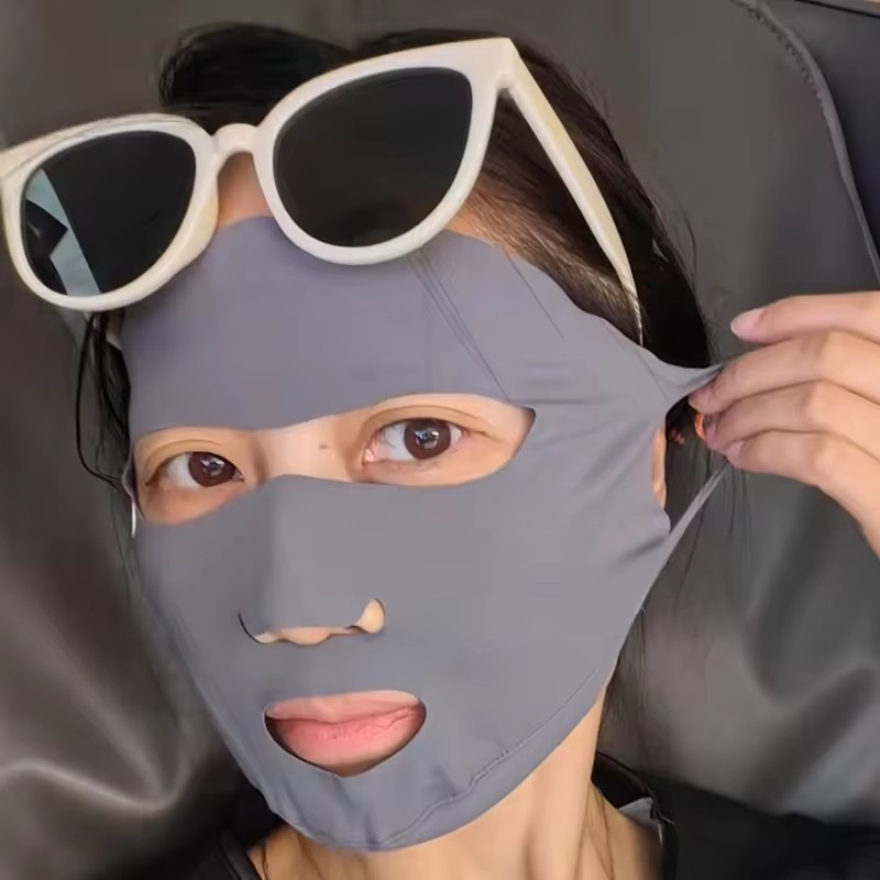 Mặt nạ chống nắng UPF 50+ - Tấm chắn mặt toàn diện và balaclava bảo vệ khỏi tia UV - Phù hợp cho các hoạt động ngoài trời như cưỡi ngựa và đi xe đạp