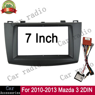 CRM-7 Inch Cho 2010-2013 MAZDA 3 Khung Đài Phát Thanh Xe Hơi Stereo GPS MP5 Android Player 2 DIN Điều Hướng Cài Đặt Fascia Dash