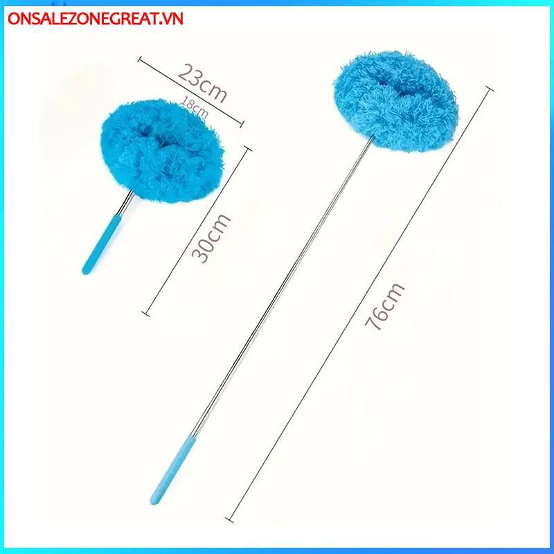 Ons Quạt Trần Microfiber Duster Mở Rộng Lên Đến 80cm Tay Cầm Dài Bụi Loing Có Thể Tái Sử Dụng Bàn Chải Bụi Cho Gia Đình Dễ Dàng Vệ Sinh Tại