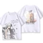 Áo thun cotton dày 220g phong cách anime, tay ngắn, thời thượng 2026