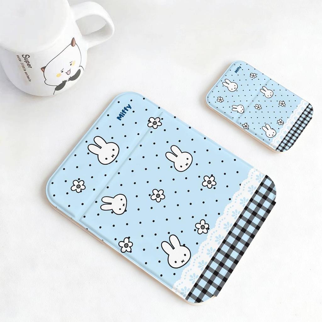 Miffy Blue dưới Gương gấp trang điểm cho đi làm đi chơi