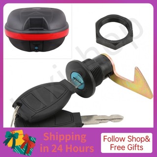 iuxishop Acouto Lắp Xe Máy Khóa Đuôi Xe Tay Ga Cốp Sau Bộ Nhôm Nhựa Cho Xe Máy Điện Bảo Quản Phụ Kiện (Móc Dài)