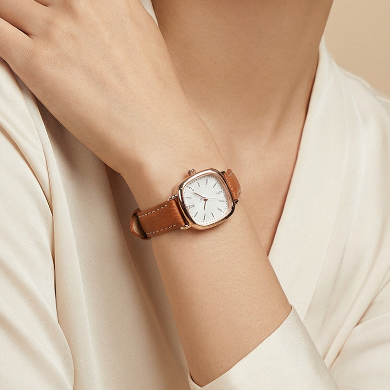 Dây đeo đồng hồ bằng da hạt Litchi cổ điển siêu mỏng dành cho nữ - 10mm 12mm 14mm 16mm Dây da mềm Khóa chốt Vòng đeo tay đồng hồ cổ điển cho cổ tay nhỏ dành cho nữ sinh viên trẻ em