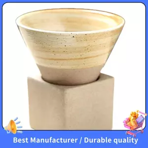 Cốc Cà Phê Gốm Retro Nhật Bản - Cốc Trà Gốm Thô, Cốc Sứ Latte Art, Thích Hợp Cho Gia Đình &