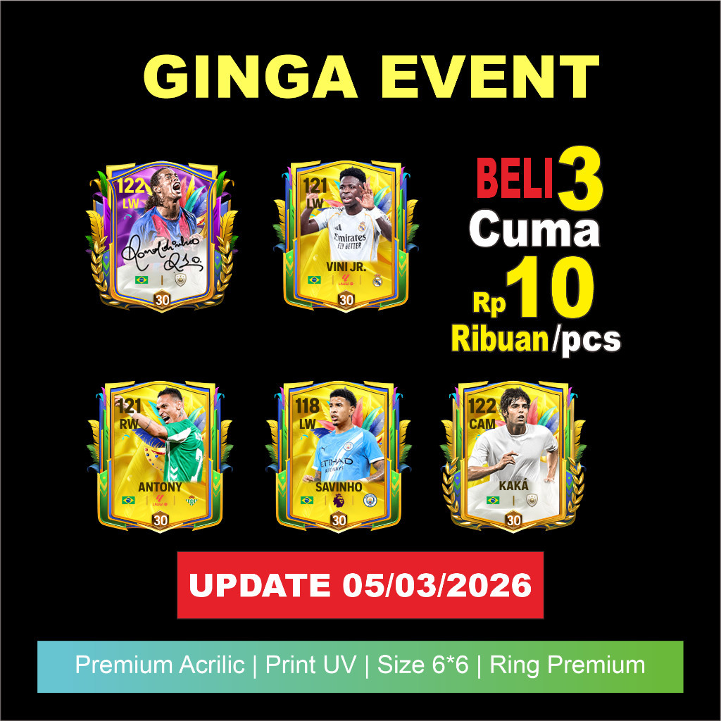 Gantungan Kunci Akrilik game sepakbola Best Player FC MOBILE FC26 DESAIN terbaru SHOP