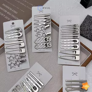 Kẹp Tóc Bé Gái Hình Dubill, Made từ Kim Loại Bạc, Phụ Kiện Tóc Xinh Đáng Yêu