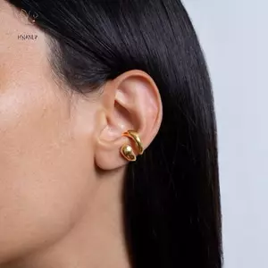 HNKMP - Bông Tai Kẹp Phái Nữ Style Cổ Điển Tối Giản, Thích Hợp Làm Quà Tặng