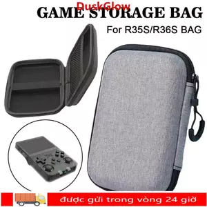 Túi lưu trữ bảng điều khiển trò chơi DUSKGLOW 1 chiếc, Bảng điều khiển trò chơi EVA chống trầy xước, Túi đựng dây kéo di động cứng Túi xách bảo vệ cho R36S / R35S