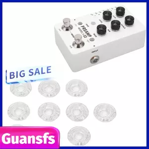Guansfs 10 Chiếc Footswitch Trang Trí Đồ Trong Suốt Đa Năng Cho Đàn Guitar Hiệu Ứng Bàn Đạp Phụ Kiện Chuyên Nghiệp