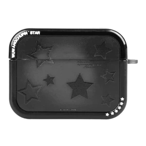 Thích hợp cho AirPodsPro3 Dark Series Vỏ tai nghe ngôi sao năm cánh màu đen đơn giản Thích hợp cho AirPods4 Vỏ bảo vệ vỏ mềm thiết kế sáng tạo